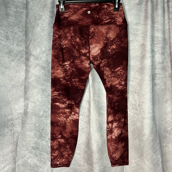 Harmony Balance Peach and Rust Forest Print Leggings - Medium - Picture 2 of 7